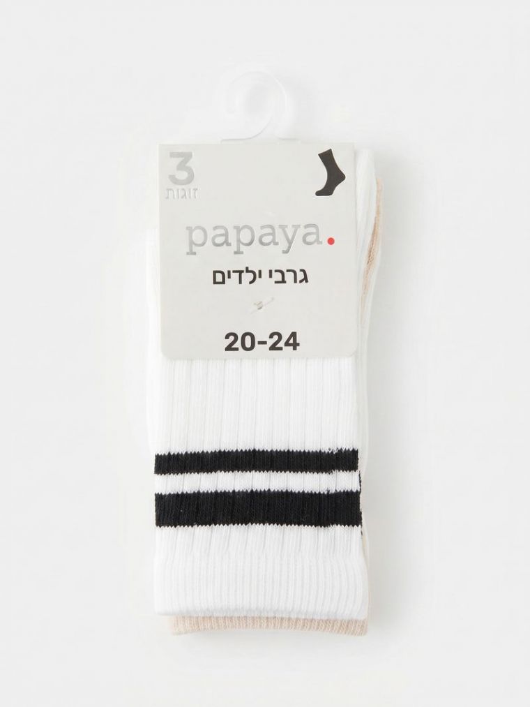 גרביים גבוהות 3 זוגות