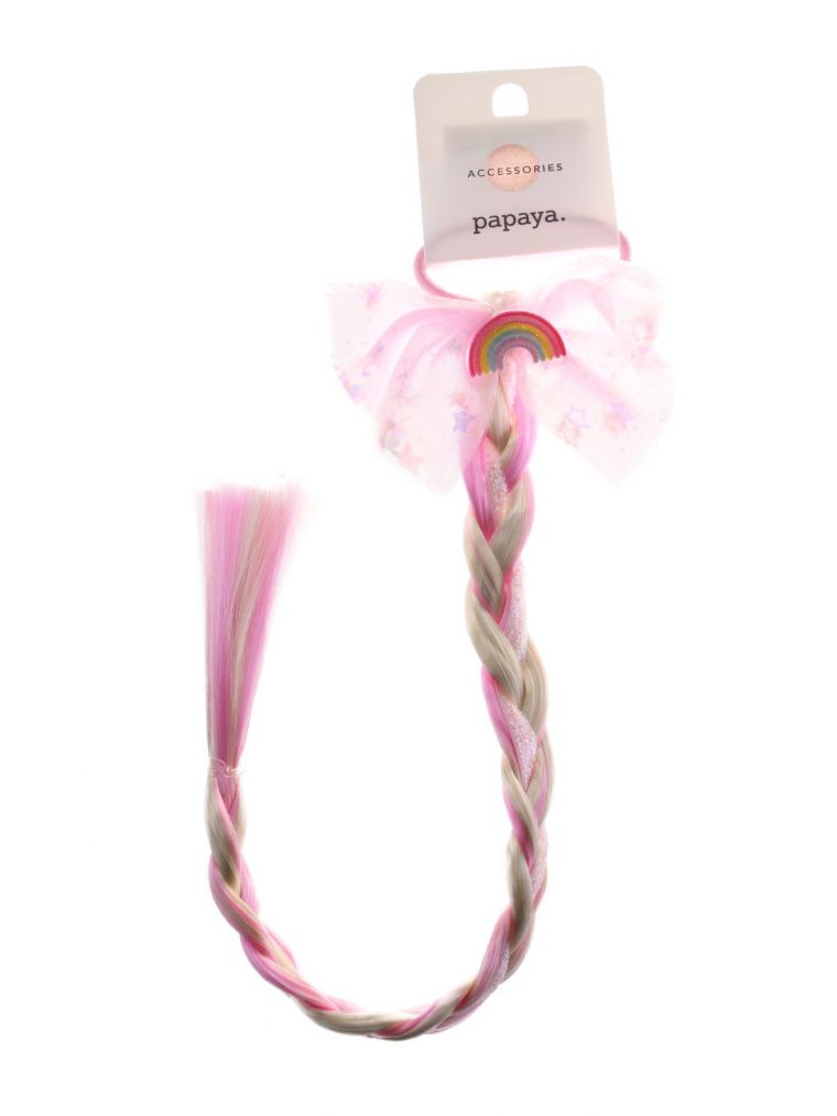 גומיה לשיער צמה קשת בענן